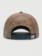 Vintage Distressed Leatherette Monkey Graphic Baseball Cap