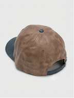 Vintage Distressed Leatherette Monkey Graphic Baseball Cap