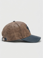Vintage Distressed Leatherette Monkey Graphic Baseball Cap