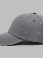 Vintage Washed Grey USA Flag Embroidered Cotton Baseball Cap