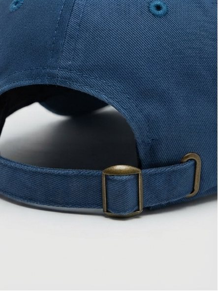 Vintage Washed Blue Distressed Embroidered Baseball Cap - NETUX