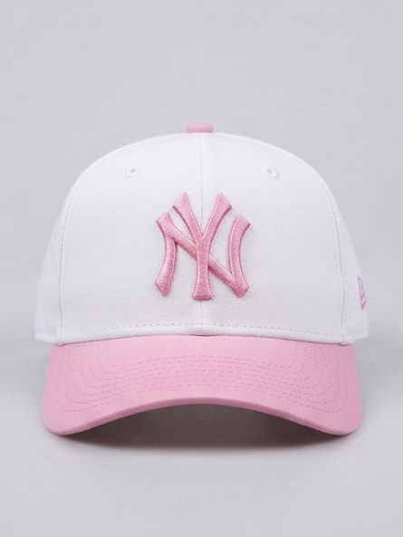 New Era New York Yankees White and Pink Angel Wings Fitted Baseball Cap