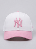 New Era New York Yankees White and Pink Angel Wings Fitted Baseball Cap