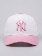 New Era New York Yankees White and Pink Angel Wings Fitted Baseball Cap