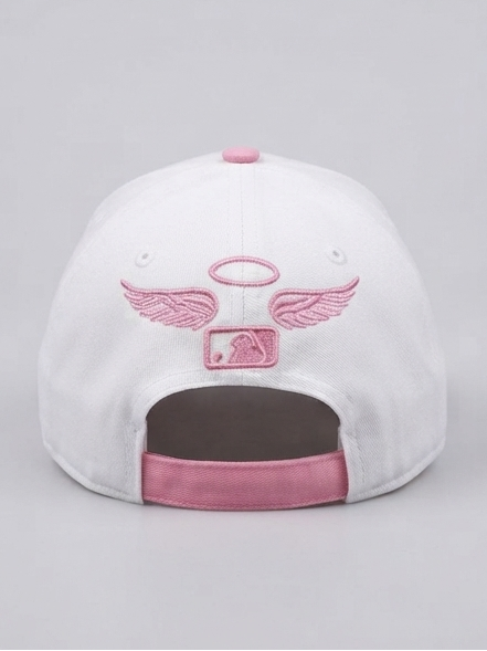 New Era New York Yankees White and Pink Angel Wings Fitted Baseball Cap