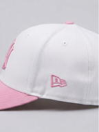 New Era New York Yankees White and Pink Angel Wings Fitted Baseball Cap