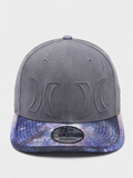 New Era x Hurley Grey Galaxy Print Visor Adjustable Baseball Cap