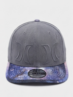 New Era x Hurley Grey Galaxy Print Visor Adjustable Baseball Cap