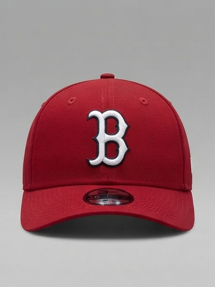 New Era Boston Red Sox Crimson Red Embroidered Baseball Cap