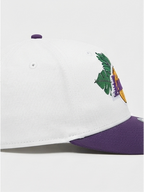 New Era NBA Los Angeles Lakers Off-White & Purple Floral Embroidered Cap