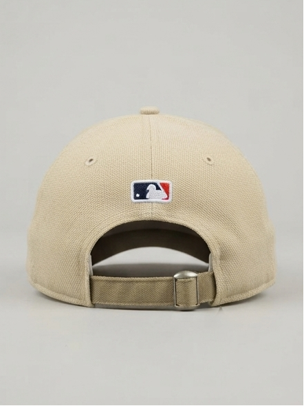 New Era New York Yankees Beige Mesh Textured Metal NY Logo Cap