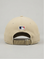 New Era New York Yankees Beige Mesh Textured Metal NY Logo Cap