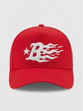 New Era Boston Red Sox Vibrant Red Flaming "B" Embroidered Cap
