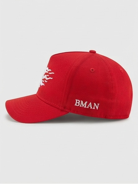 New Era Boston Red Sox Vibrant Red Flaming "B" Embroidered Cap