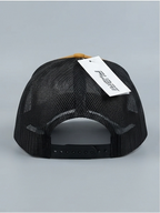 FADRT Mustard Suede & Black Mesh "DUBAI" Embroidered Trucker Cap