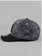 New Era New York Yankees Grey Textured Pattern & Black Visor Snapback Cap