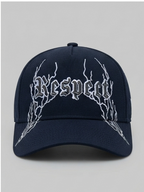 New Era Navy Blue Gothic "Respect" Lightning Graphic Adjustable Cap