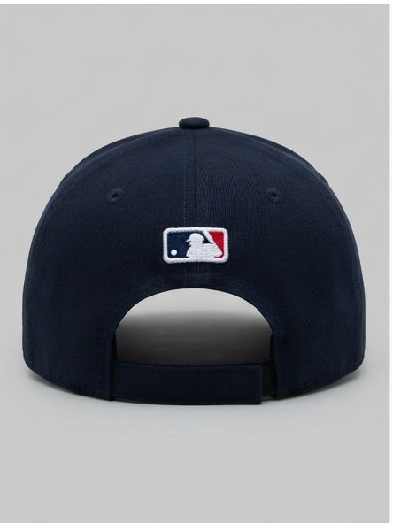New Era Navy Blue Gothic "Respect" Lightning Graphic Adjustable Cap
