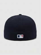 New Era New York Yankees Navy Pink Rose & World Series Side Patch Fitted Cap