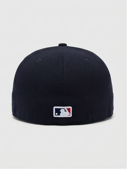 New Era New York Yankees Navy Pink Rose & World Series Side Patch Fitted Cap
