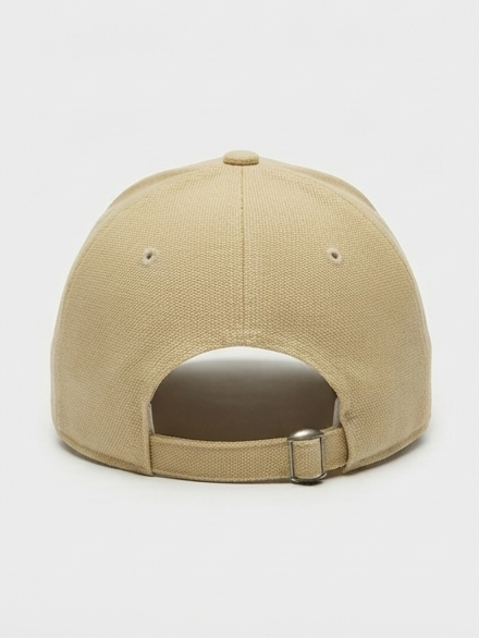New Era New York Yankees Beige Canvas Metallic NY Logo Adjustable Cap