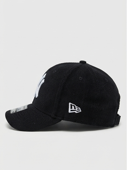 New Era New York Yankees Black Corduroy White NY Logo Adjustable Cap