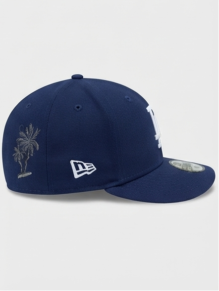 New Era Los Angeles Dodgers Navy Palm Trees & World Series Side Patch Fitted Cap