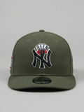 New Era New York Yankees Olive Green Crown Logo & World Series Side Patch Cap