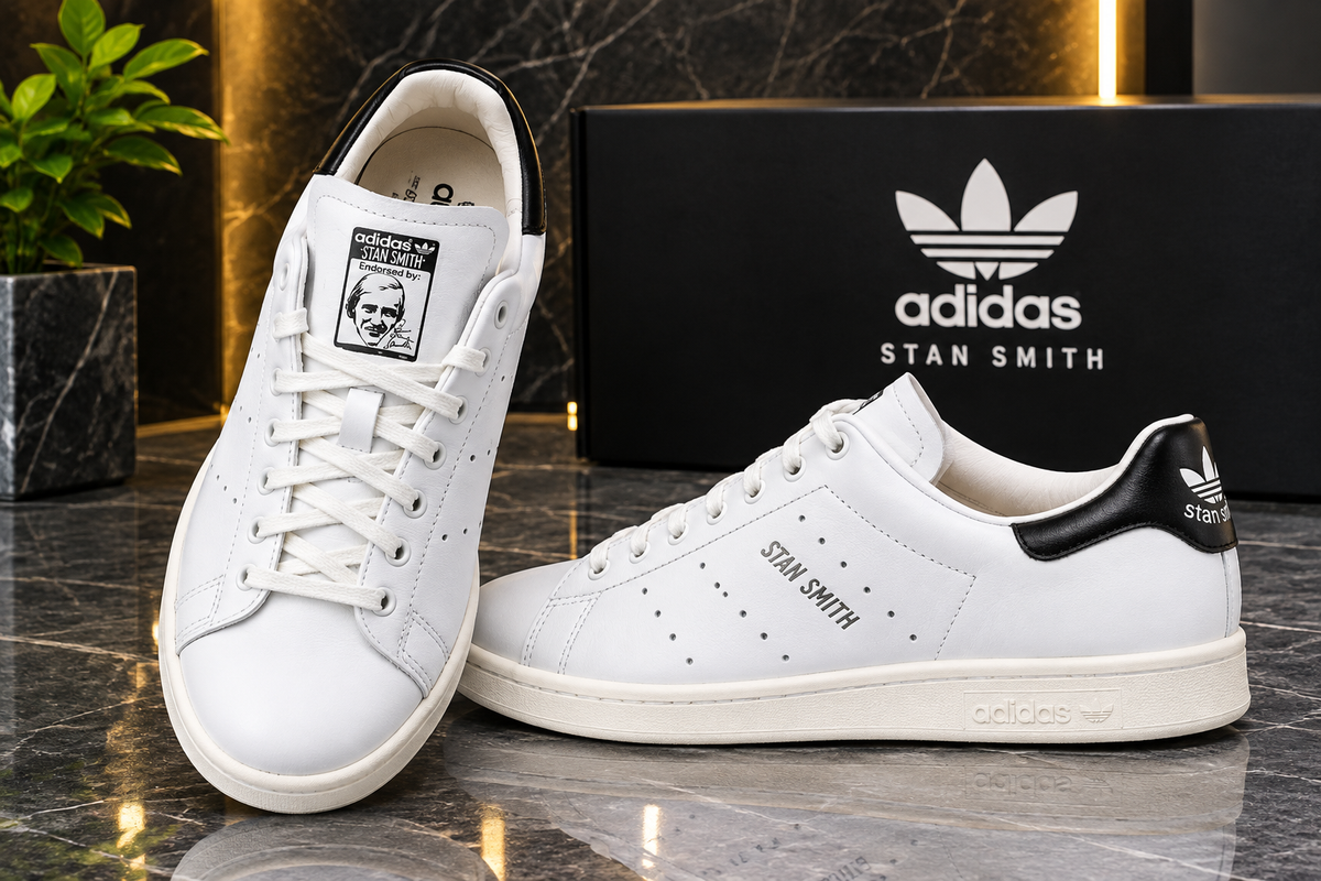 ADIDAS Originals Men Stan Smith Pure Leather Sneakers
