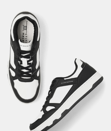 FLYING MACHINE Men Colourblocked PU Sneakers