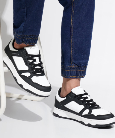 FLYING MACHINE Men Colourblocked PU Sneakers