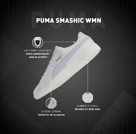PUMA Smashic Women's Comfort Casual Sneakers