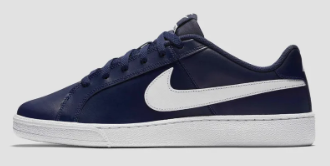 NIKE Navy Solid Court Royale Sneakers
