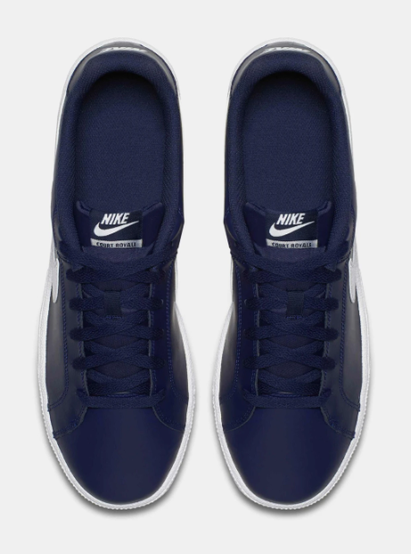 NIKE Navy Solid Court Royale Sneakers