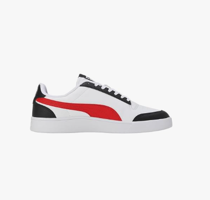 PUMA Men’s Momento Sneakers – White, Red & Black Casual Shoes